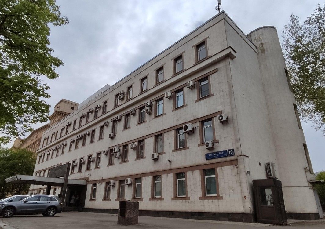 фасад дома, здание по адресу г Москва, шоссе Энтузиастов, д 19